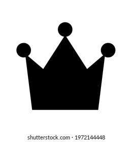 Shopping crown simple isolated icon for apps and websites