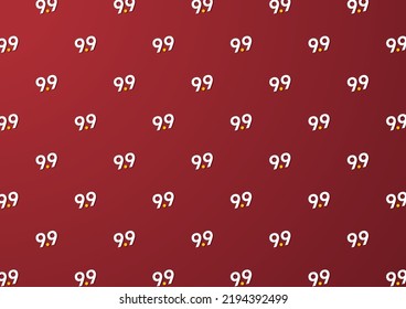Shopping Day 9.9 Biggest Sale of the Year Vector Template Design Illustration.  9.9 pattern background.