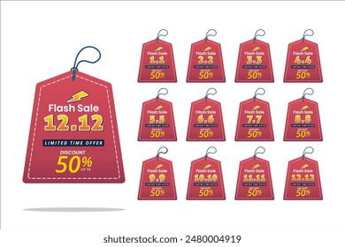 shopping day labels collection Shopping day sale banner background for business retail promotion