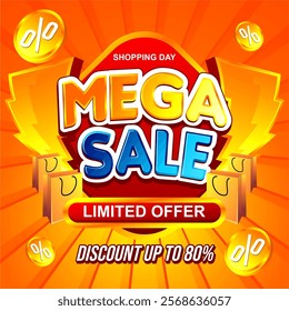 SHOPPING DAY MEGA SALE LIMITED OFFER DISCOUNT 80%