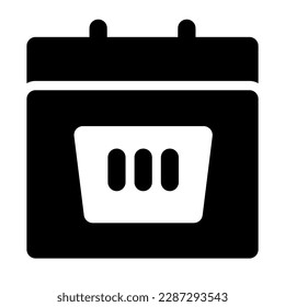 shopping day of online shopping solid icon style
