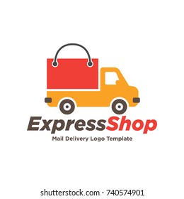 Shopping Delivery Logo Template Design Vector
