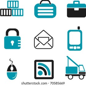 carteles de compra y entrega. vector