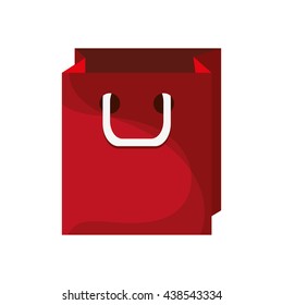 Shopping design. bag icon. Flat and isolated illustration