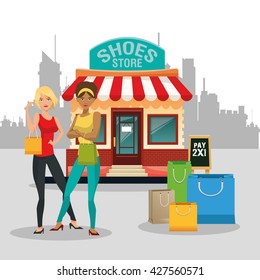 Shopping design. commerce icon. Colorful design 