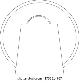 Shopping design logo vector stock