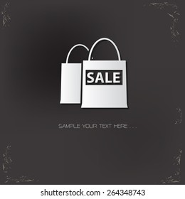 Shopping design on old background,vector