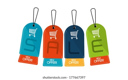 shopping design over   background vector illustration