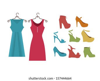 shopping design over beige background vector illustration