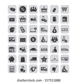 shopping design over beige background vector illustration