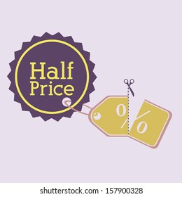 shopping design over beige background vector illustration