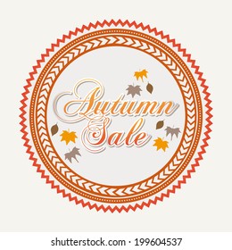 Shopping design over beige background, vector illustration