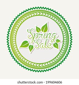 Shopping design over beige background, vector illustration