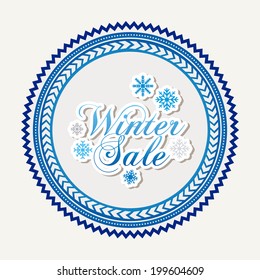Shopping design over beige background, vector illustration