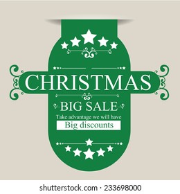 Shopping design over beige background, vector illustration.