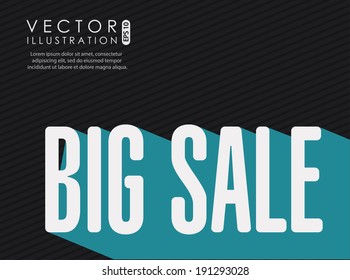 Shopping design over black background, vector illustration