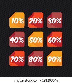 Shopping design over black background, vector illustration