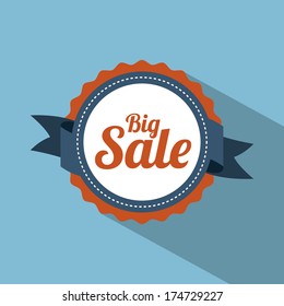 shopping design over blue  background vector illustration