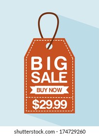 shopping design over  blue background vector illustration