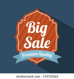 shopping design over  blue background vector illustration