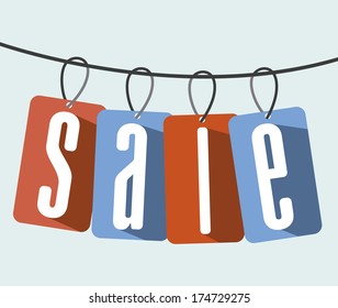 shopping design over blue  background vector illustration
