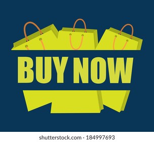 Shopping design over blue background, vector illustration