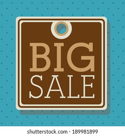 Shopping design over blue background, vector illustration