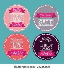 Shopping design over blue background, vector illustration