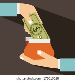 shopping design over brown   background vector illustration