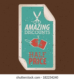 shopping design over  brown background vector illustration 