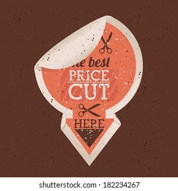 shopping design over  brown  background vector illustration