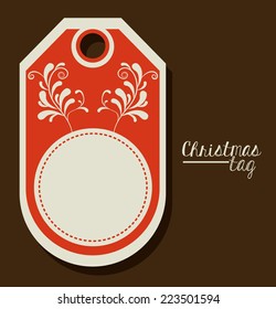 Shopping design over brown background, vector illustration