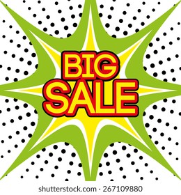 Shopping design over comic background design, vector illustration.