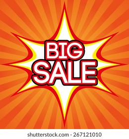 Shopping design over comic background design, vector illustration.