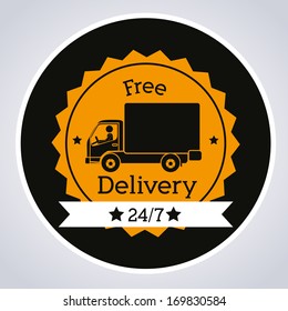 shopping  design over gray  background. vector illustration