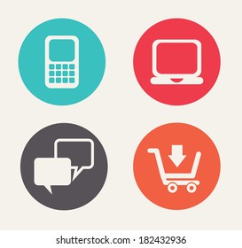 shopping design over gray background, vector illustration