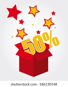 Shopping design over gray background, vector illustration