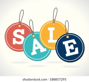 Shopping design over gray background, vector illustration