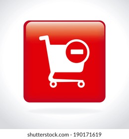 Shopping design over gray background, vector illustration