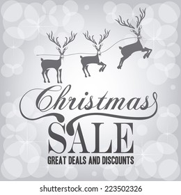 Shopping design over gray background, vector illustration