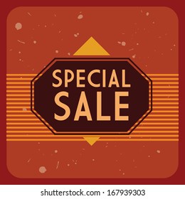 shopping  design over orange  background. vector illustration