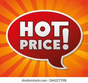 Shopping design over orange background, vector illustration.