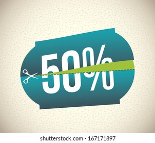 shopping  design over  pattern background. vector illustration