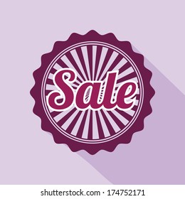 shopping design over  purple background vector illustration