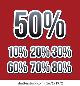 shopping  design over red  background. vector illustration