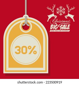 Shopping design over red background, vector illustration