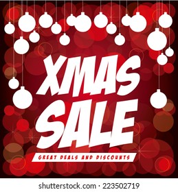 Shopping design over red background, vector illustration