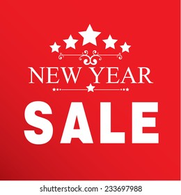 Shopping design over red background, vector illustration.