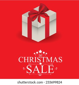 Shopping design over red background, vector illustration.