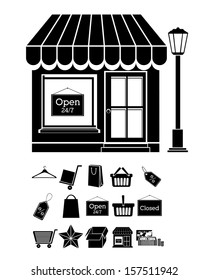 shopping design over white background vector illustration